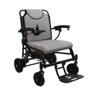 Carbon fiber electric wheelchair with lithium battery and foldable design