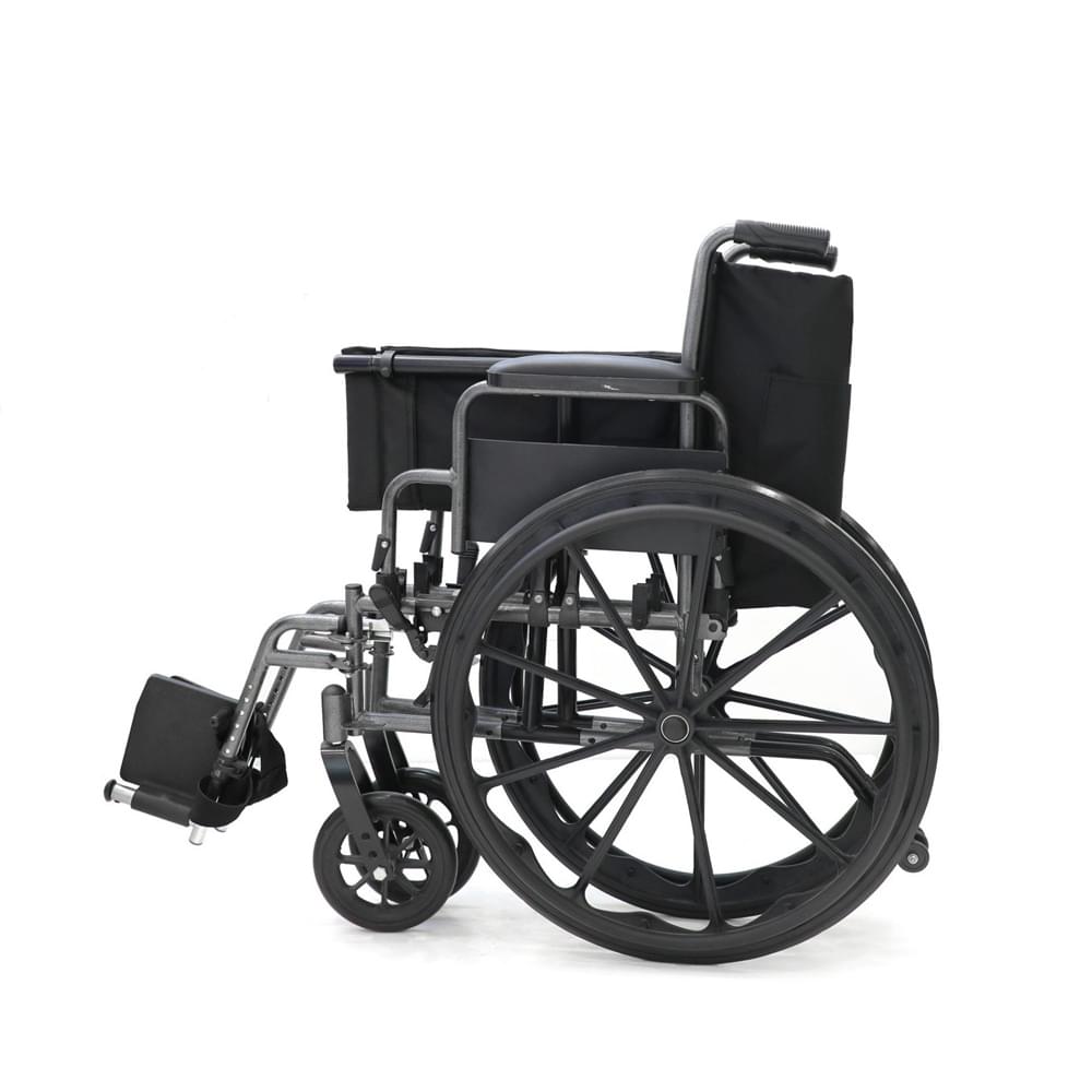Steel Wheelchair With Quick Release Wheels ST-YK9053 2 Foldable Steel Manual Wheelchair with Quick Release MAG Wheels