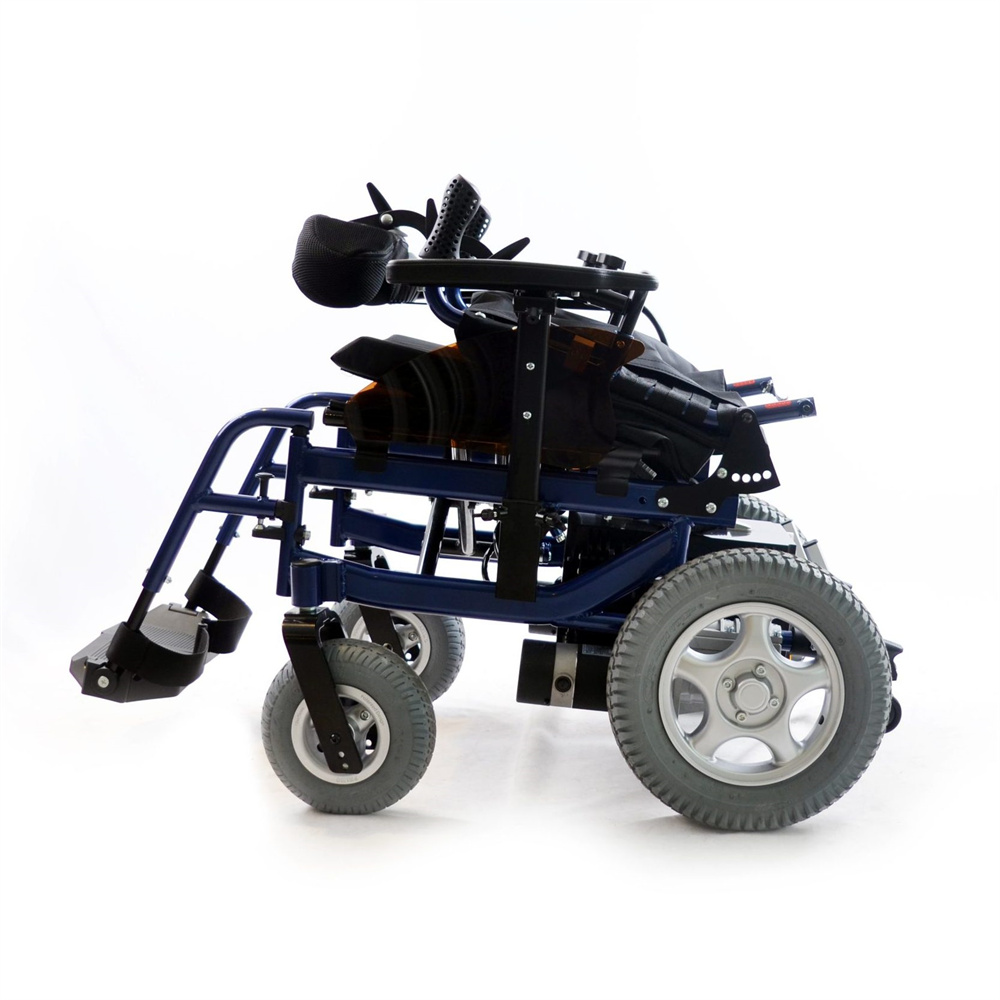 Reclining Aluminum Electric Wheelchair ST-Y202 3 Wholesale foldable aluminum alloy electric wheelchair 300lbs load capacity