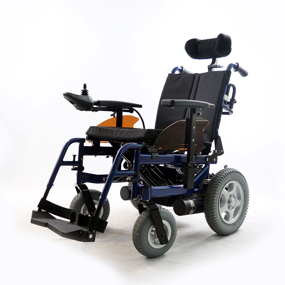 Reclining Aluminum Electric Wheelchair ST-Y202 1 Explore our premium reclining aluminum electric wheelchair. As a leading Aluminum Electric Wheelchair Supplier, we offer a highly adjustable power wheelchair with features like a foldable frame, ergonomic design, and safety - focused components. It can support up to 135KG (close to 300 lb), making it suitable for a wide range of users.
