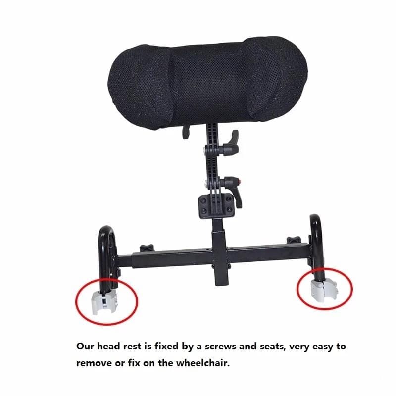 Adjustable Electric Wheelchair Headrest ST-H063 2 Premium Adjustable Electric Wheelchair Headrest Manufacturer | Satcon Medical