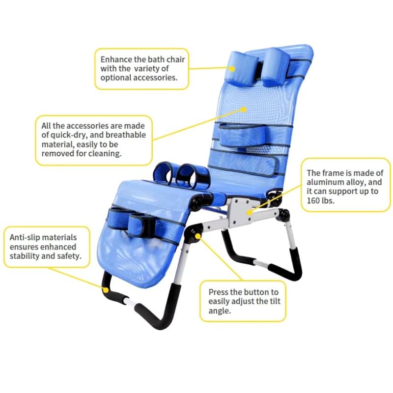 Pediatric Cerebral Palsy Bath Chair ST-BC08 4 Pediatric Cerebral Palsy Bath Chair ST-BC08 - Image 4
