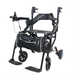Factory-direct electric rollator walker with wheelchair function. 3 in 1 electric rollator for elderly and adults, foldable aluminum frame, OEM & bulk supply for global distributors.