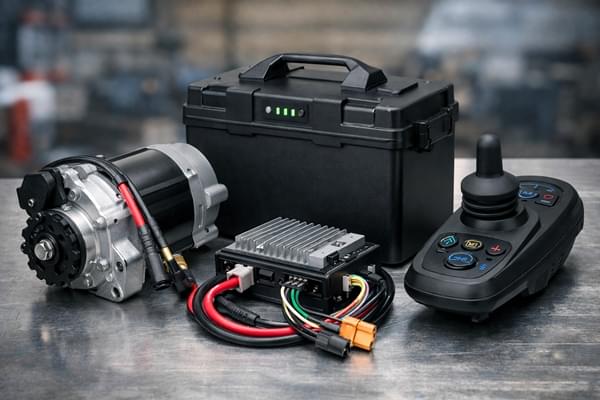 Beyond Cost Advantage: Decoding the Asia-Pacific Electric Wheelchair Supply Chain Ecosystem (2025) 1 this is the electric wheelchair motor, battery,and controller photo